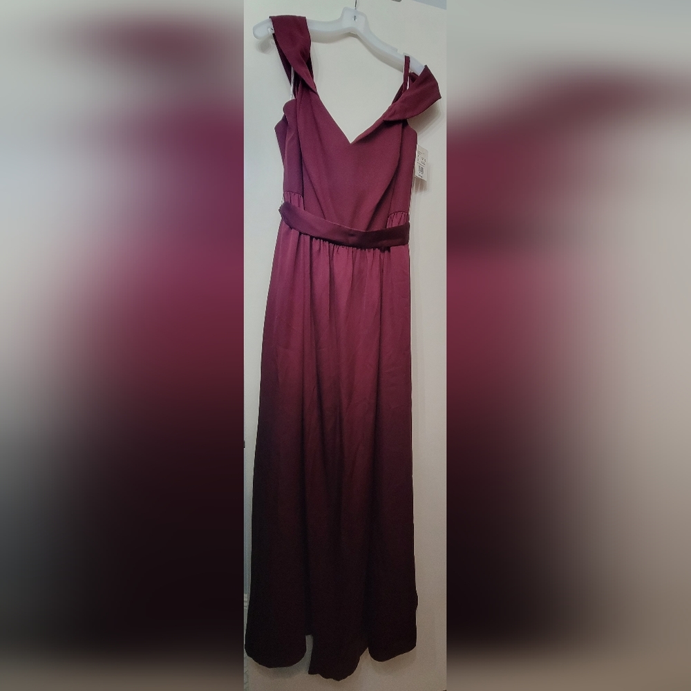 Bridesmaid Dress - Wine - Davids Bridal - Picture 5 of 5